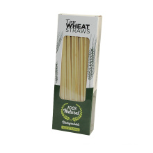 Wholesale Disposable Eco Biodegradable Tableware Natural Wheat Drinking Straw